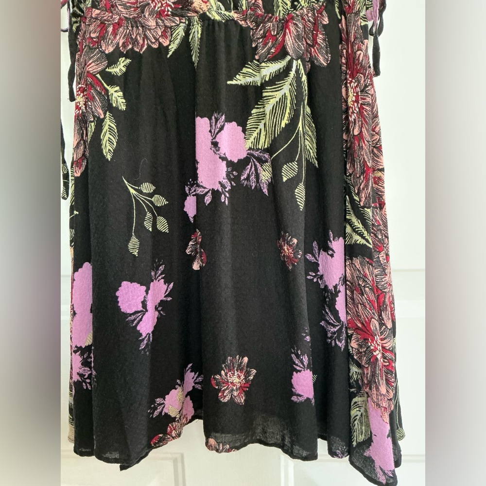 Free People Marnie Babydoll Floral Print Mini Dress Backless Beachy Boho Size S - Picture 13 of 15
